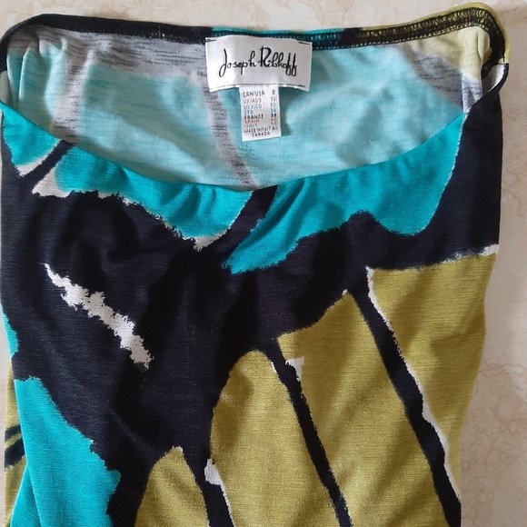 Joseph Ribkoff Blouse Black/Blue/Green/Cream Size8 - Picture 4 of 4